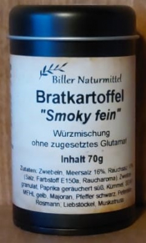 Bratkartoffel "Smokey fein", Dose schwarz, 70g