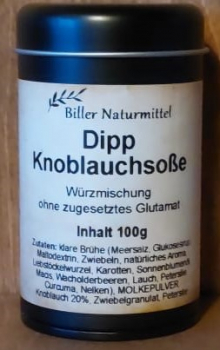 Dipp Knoblauchsoße, Dose schwarz, 100g