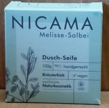 NICAMA Duschseife Melisse Salbei, 100g