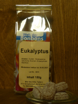 Bonbon Eukalyptus, 150g
