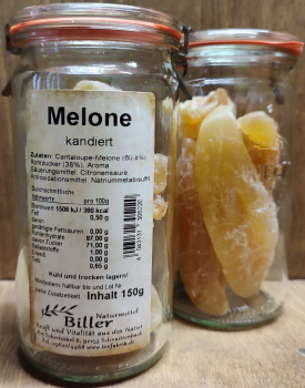 Melone kandiert, Glas 150g