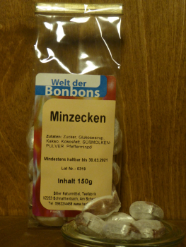 Bonbon Minzecken, 150g
