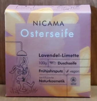 NICAMA Osterseife Lavendel Limette, 100g