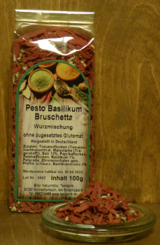 Pesto Basilikum Bruschetta, 100g Tüte