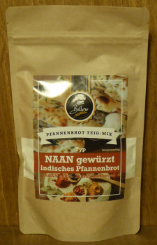 Pfannenbrot Teig Mix - Typ Naan gewürzt, 200g