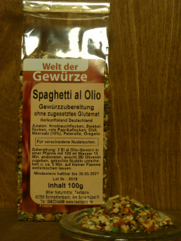 Spaghetti al Olio  - scharf