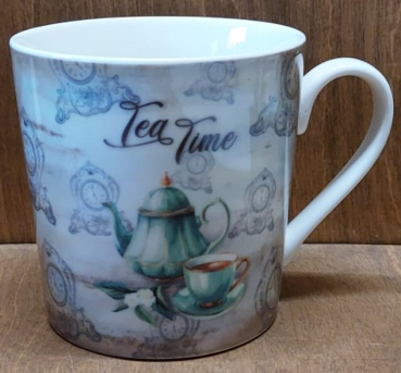 Becher "Teatime", blau