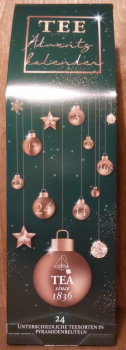 Tee Adventskalender "Weihnachtskugel grün"