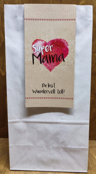 Geschenktüte "Super Mama"