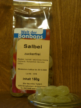 Bonbon Salbei - zuckerfrei -, 150g
