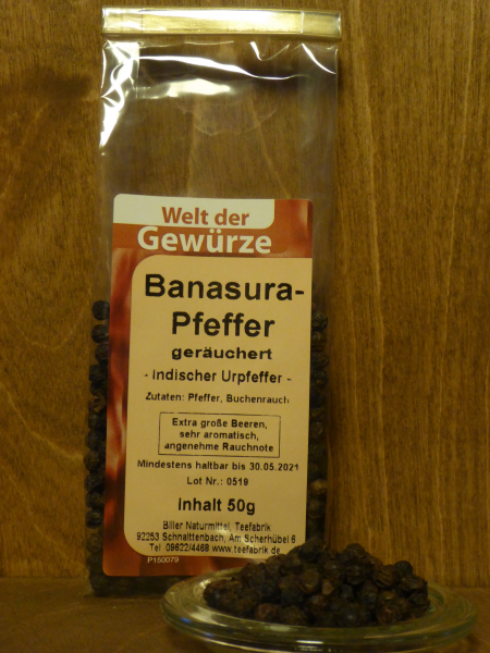 Banasura Pfeffer, geräuchert