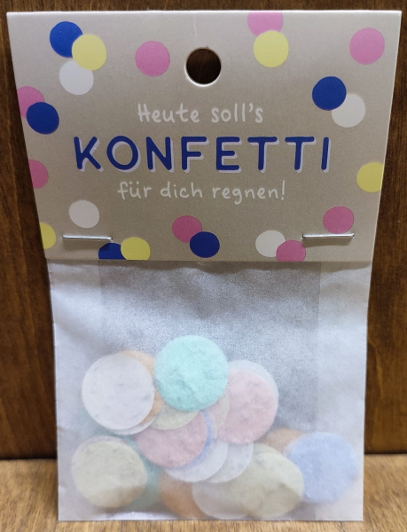 Blumenkonfetti "Heute soll´s Konfetti für dich regnen!"