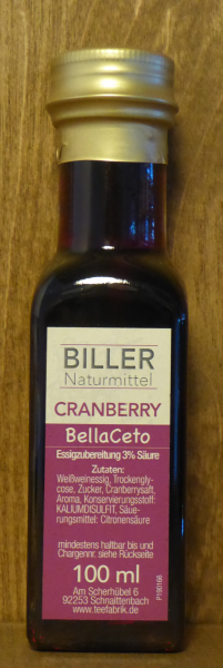 Cranberry Bella Ceto, Essig Spezialität, 100ml