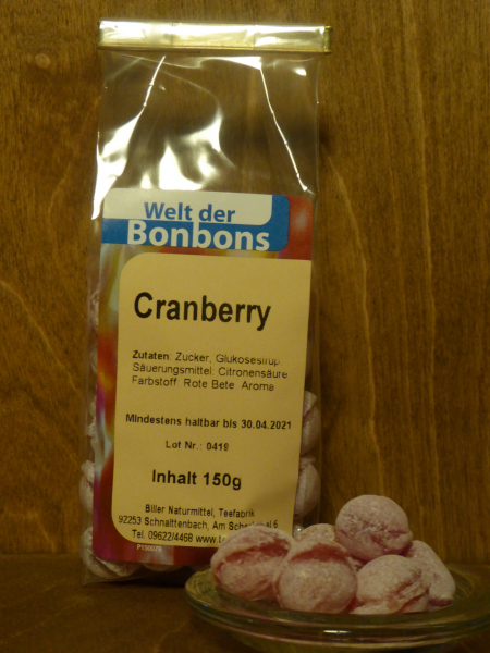 Bonbon Cranberry, 150g