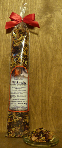 Früchtetee Wildkirsche im Schlauchbeutel, 80g