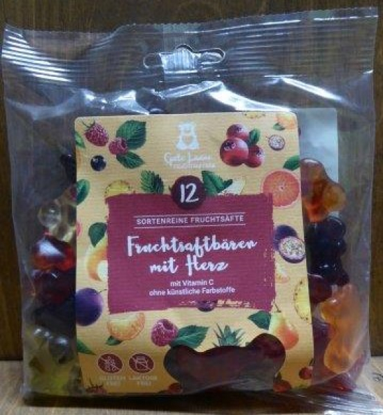 Fruchtsaftbären mit Herz, 150g