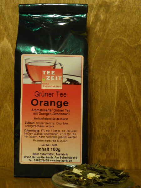 Grüner Tee Orange