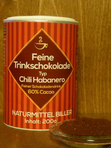 Typ Chili Habanero Trinkschokolade, 200g Dose