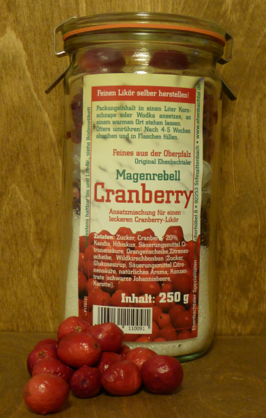 Magenrebell Cranberry im Glas, 250g