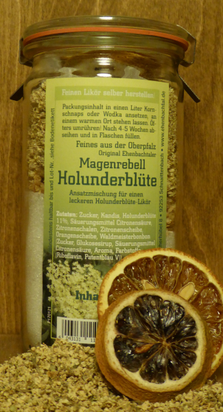 Magenrebell Holunderblüte im Glas, 230g