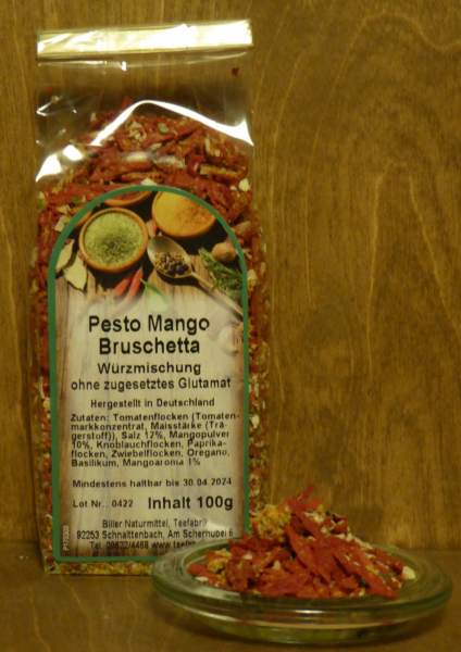 Pesto Mango Bruschetta, 100g Tüte