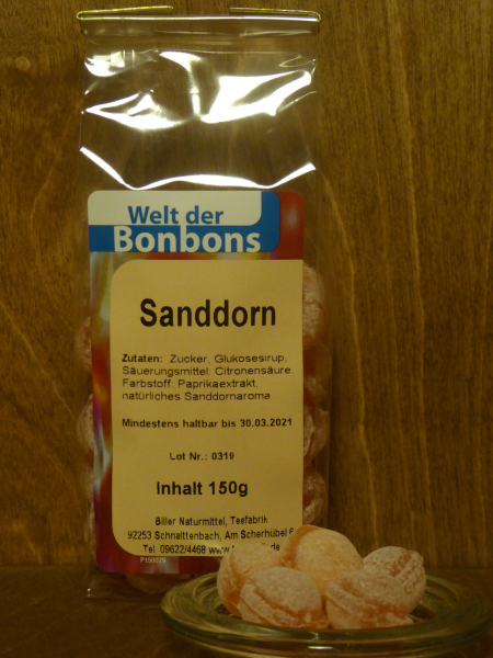 Bonbon Sanddorn, 150g