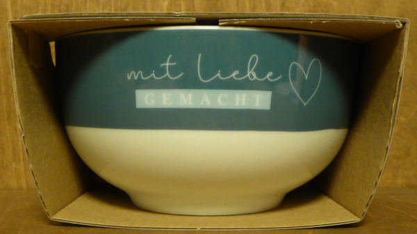 Schale "mit Liebe gemacht"