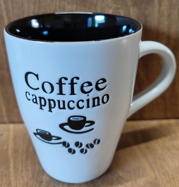 Tasse "Coffee Cappuccino", weiß