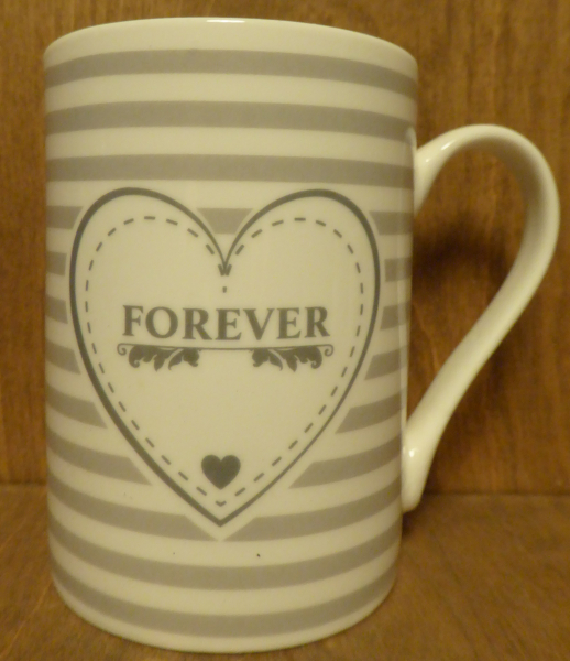 Tasse "Forever", Streifen