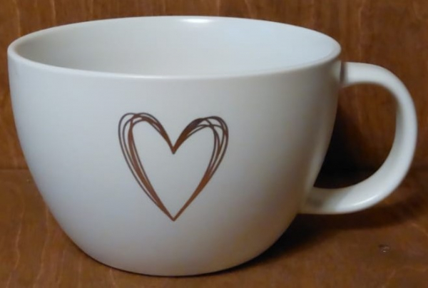 Tasse "Pure Heart" weiß / gold