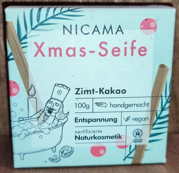 NICAMA Xmas Seife - Zimt Kakao, 100g