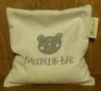 Bauchwohlkissen "Bäuchlein Bär", 19x19cm